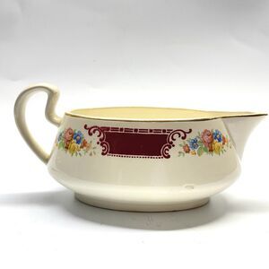 Vintage Homer Laughlin Majestic Brittany Gravy Boat M50N6
